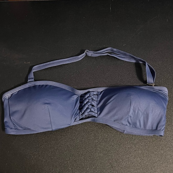 NWOT Sunseeker Stylish Navy Bandeau Bikini Top - Picture 1 of 5
